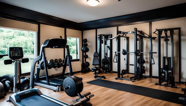 luxury home gym garage
